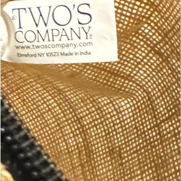 Two Company Jute Sunflower Clutch/Makeup Bag - Picture 4 of 4